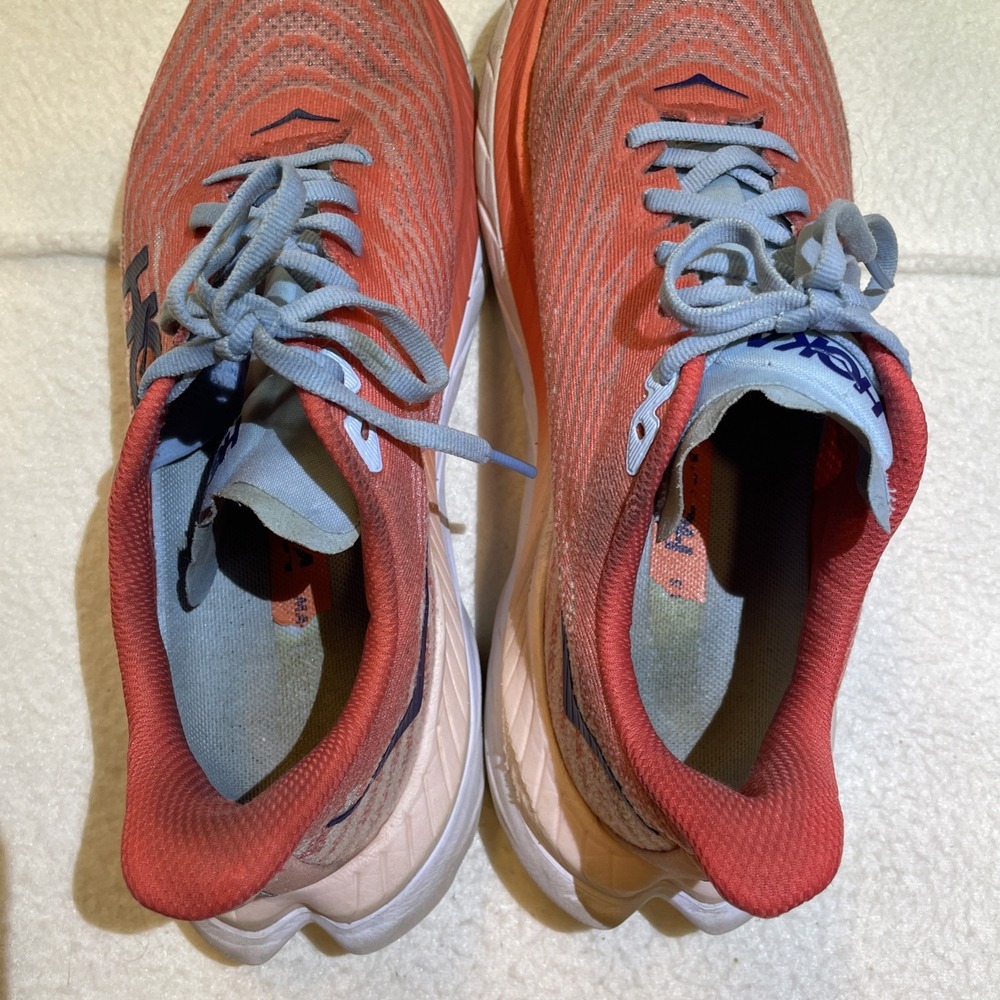 Hoka One One Mach 5 Shoes Women's Size 8.5B Orange Running Training‎ Comfort - Picture 9 of 10